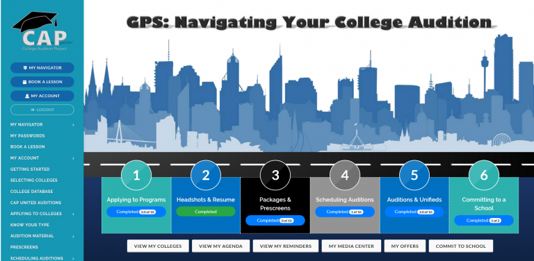 Navigating your college auditions preparation