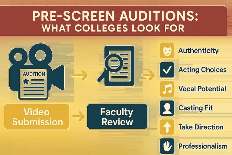 Pre-Screen Auditions: What Colleges Are Really Looking For?